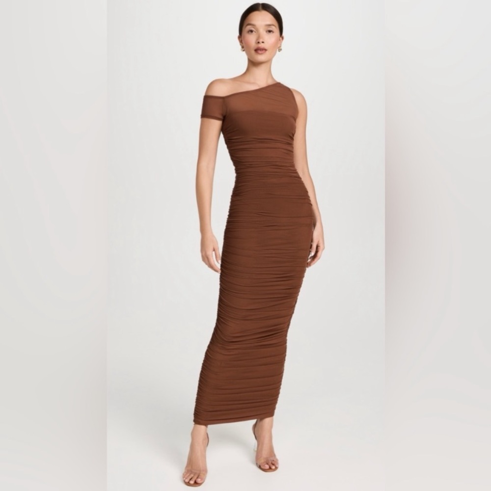 AFRM Biona Maxi Dress in Dark Clay